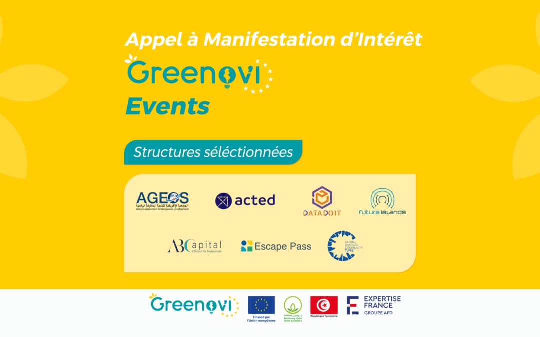 Appel à manifestation d’intérêt Greenov’i Events 2025 : Annonce des Structures Sélectionnées