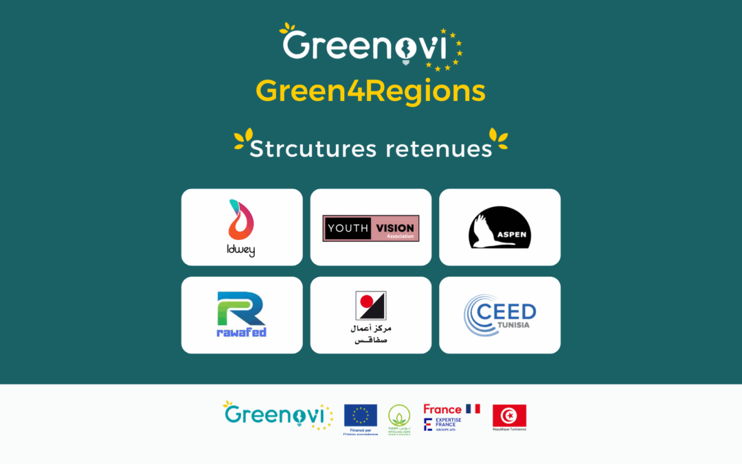 Appel à projets Green4Regions | Annonce des structures retenues